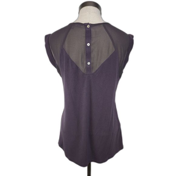 Daniel Rainn Purple Sleeveless Crochet Top Size S - Picture 5 of 9